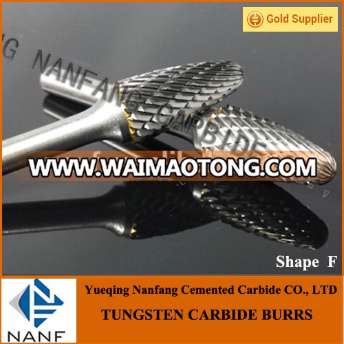 Good Quality Tree Shape F With Radius End Tungsten carbide rotary burrs